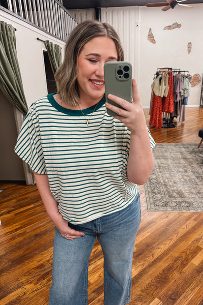 Jade Striped Tee