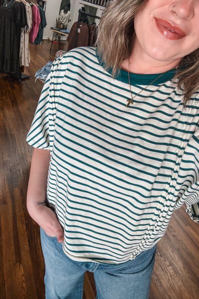 Jade Striped Tee