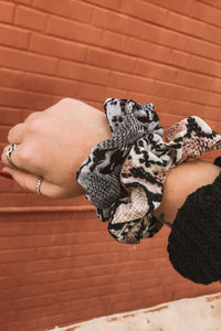 Snake Print Scrunchy