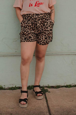 Wild About You Leopard Shorts
